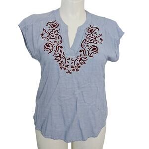 Liz Claiborne Women's Split Crew Neck Tunic Top - Size M